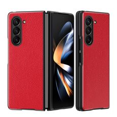 Per Samsung Galaxy Z Fold6 5G Litchi Texture Custodia antiurto all-inclusive (rossa)