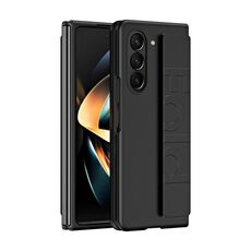 Per Samsung Galaxy Z Fold6 5G Custodia protettiva per telefono con impugnatura elastica per polso (nero)