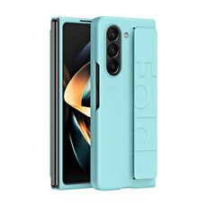 Per Samsung Galaxy Z Fold 6 5G Custodia protettiva per telefono con impugnatura elastica per polso (verde)