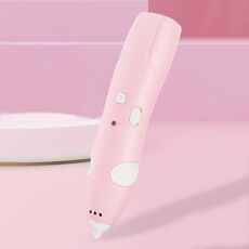 Set di penne per stampa graffiti wireless a bassa temperatura con ricarica USB Penna per pittura 3D fai-da-te per bambini (rosa)