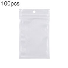 8 x 15 cm 100 pezzi di pellicola perlescente buste a chiusura lampo sacchetti autosigillanti in plastica traslucida