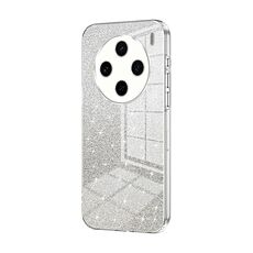 Custodia per telefono elettrolitico in polvere glitter sfumata per vivo X100s (trasparente)
