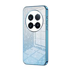 Custodia per telefono elettrolitico in polvere glitterata ultra gradiente per vivo X100 (blu)