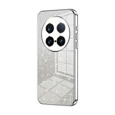 Custodia per telefono elettrolitico in polvere glitterata ultra gradiente per vivo X100 (argento)