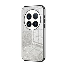 Custodia per telefono elettrolitico in polvere glitterata ultra gradiente per vivo X100 (nera)