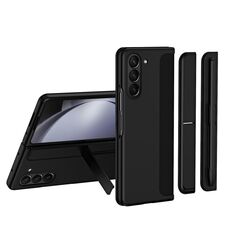 Per Samsung Galaxy Z Fold6 5G 2 in 1 Custodia antiurto per telefono con slot per penna (Nero)