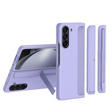 Per Samsung Galaxy Z Fold6 5G 2 in 1 Custodia antiurto per telefono con slot per penna (viola)