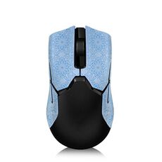 Adesivi per mouse antiscivolo con motivo fiocco di neve per Razer Viper Ultimate Blue Half Surround