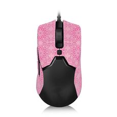 Adesivi per mouse antiscivolo con motivo fiocco di neve per Razer Viper Mini Pink Half Surround