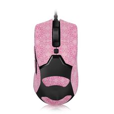 Adesivi per mouse antiscivolo con motivo fiocco di neve per Razer Viper Mini Pink Full Surround