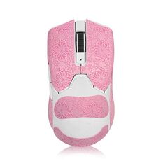 Adesivi per mouse antiscivolo con motivo fiocco di neve per Razer Viper V2 Pro Pink Full Surround