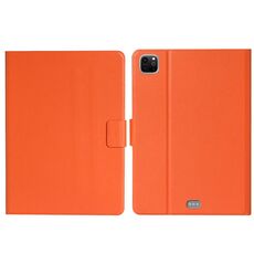 Per iPad Pro 11 2024 Custodia tablet in pelle intelligente in puro colore (arancione)