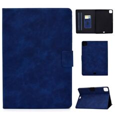 Custodia Smart Tablet in pelle con texture vacchetta per iPad Pro 11 2024 (blu)