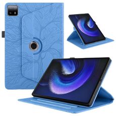 Per Xiaomi Pad 6 Max 2023 Custodia per tablet in pelle con rotazione in rilievo Tree Life (blu)