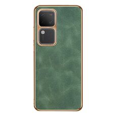 Custodia per telefono in pelle di agnello galvanica per vivo S18 / S18 Pro (verde)