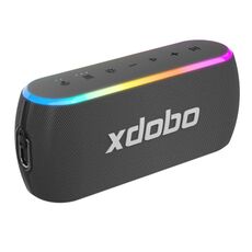 Altoparlante wireless Xdobo X8 III BT5.3 IPX7 con luce RGB, supporto Bluetooth/scheda TF/USB/AUX (grigio)