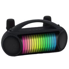 NewRixing NR-222 Altoparlante Bluetooth wireless colorato portatile con doppio microfono da esterno (nero)