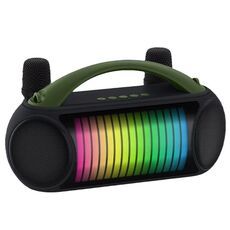 NewRixing NR-222 Altoparlante Bluetooth wireless colorato portatile con doppio microfono da esterno (verde)