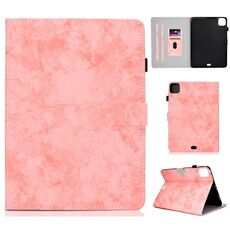 Custodia per tablet in pelle intelligente con texture in tessuto stile marmo per iPad Pro 11 2024 (rosa)
