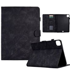 Custodia Smart Tablet in pelle goffrata per iPad Pro 11 2024 Albero della fortuna (nera)