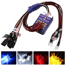 Kit di illuminazione a 12 LED freno di sterzo per modelli in scala 1/10 di auto RC