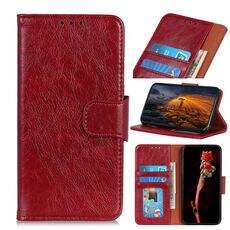 Custodia in pelle Nappa Texture per iPhone 16 Pro (rossa)