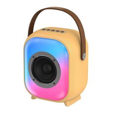 Subwoofer per altoparlante Bluetooth colorato esterno portatile NR168D da 10 W (caffè)