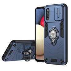 Custodia per telefono con supporto per anello Camshield per vivo S1 (blu reale)