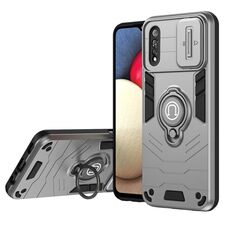 Custodia per telefono con supporto per anello Camshield per vivo S1 (grigio)