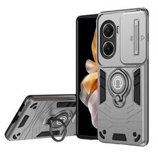 Custodia per telefono con supporto per anello Camshield per vivo V29e 4G (grigio)