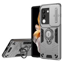 Custodia per telefono con supporto per anello Camshield per vivo V29e 5G / Y200 5G (grigio)