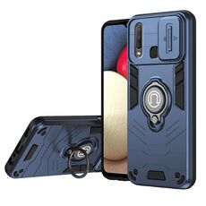 Custodia per telefono con supporto per anello Camshield per vivo Y17 (blu reale)