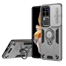 Custodia per telefono con supporto ad anello Camshield per vivo V30 / V30 Pro (grigio)