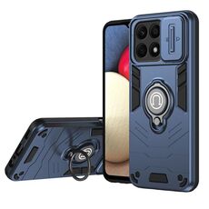 Custodia per telefono con supporto per anello Camshield per Honor X8b (blu reale)