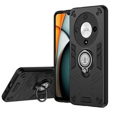Custodia per telefono con supporto per anello Camshield per Honor X9b (nera)