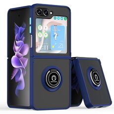 Per Samsung Galaxy Z Flip6 Q Shadow 1 serie TPU + custodia per PC con anello (blu reale)