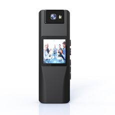 L12 Telecamera per registrazione video con rotazione di 180 gradi Telecamera Mini HD 720P WiFi (Nero)