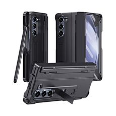 Per Samsung Galaxy Z Fold6 5G Diamond Case-film Cerniera integrale Custodia antiurto per telefono con penna (Nero)