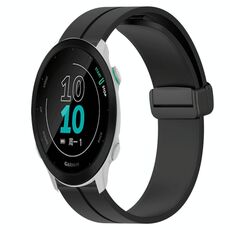Per Garmin Forerunner 158 Cinturino in silicone con chiusura magnetica da 20 mm (nero)