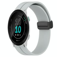 Per Garmin Forerunner 158 Cinturino in silicone con chiusura magnetica da 20 mm (grigio)