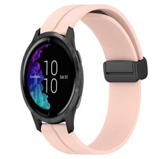 Per Garmin Venu 20mm Cinturino magnetico in silicone con chiusura magnetica (rosa)