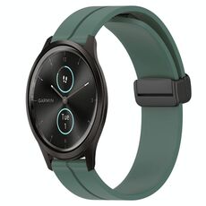 Per Garmin Garminmove Style 20mm Cinturino magnetico in silicone con chiusura magnetica (verde oliva)