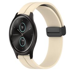 Per Garmin Garminmove Style 20mm Cinturino magnetico in silicone con chiusura magnetica (beige)