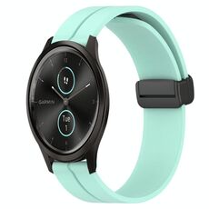 Per Garmin Garminmove Style 20mm Cinturino magnetico in silicone con chiusura magnetica (verde acqua)