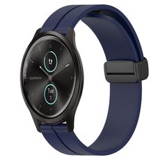 Per Garmin Garminmove Style 20mm Cinturino magnetico in silicone con chiusura magnetica (blu notte)