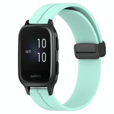 Per Garmin Venu Sq 2 Cinturino in silicone con chiusura magnetica da 20 mm (verde acqua)