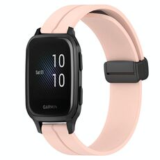 Per Garmin Venu Sq 2 Music 20mm Cinturino magnetico in silicone con chiusura magnetica (rosa)