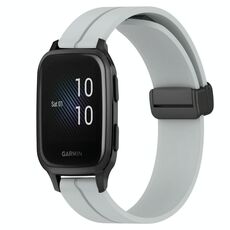 Per Garmin Venu Sq 2 Music 20mm Cinturino magnetico in silicone con chiusura magnetica (grigio)
