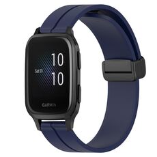 Per Garmin Venu Sq 2 Music 20mm Cinturino magnetico in silicone con chiusura magnetica (blu notte)