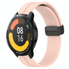 Per Xiaomi MI Watch Color 2 22mm Cinturino magnetico in silicone con chiusura magnetica (rosa)